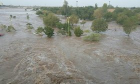 سیلاب امنیت ساکنان روستای ۴۵۰ خانواری بَلَهزار یاسوج را تهدید می‌کند