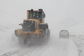 بسته شدن راه ۲۵۰ روستای الیگودرز بر اثر بارش برف