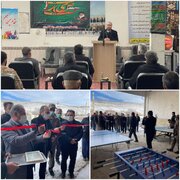 افتتاح خانه ورزش روستایی در روستای ویند کلخوران شهرستان سرعین