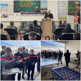 افتتاح خانه ورزش روستایی در روستای ویند کلخوران شهرستان سرعین