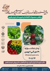 برگزاری نخستین جشنواره محصولات گلخانه‌ای در تیران و کرون