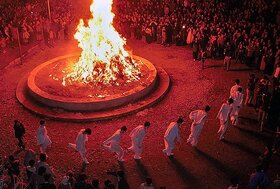 آیین باستانی جشن سده در بجستان خراسان رضوی