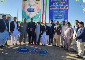 افتتاح و کلنگ‌زنی ۷ پروژه روستایی در شهرستان سراوان