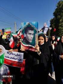 سنگ تمام روستاییان آبادان و خرمشهر در راهپیمایی ۲۲ بهمن