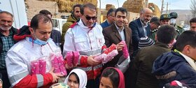 مشارکت هلال احمر در طرح یاریگران‌ سلامت در روستای آق قلعه